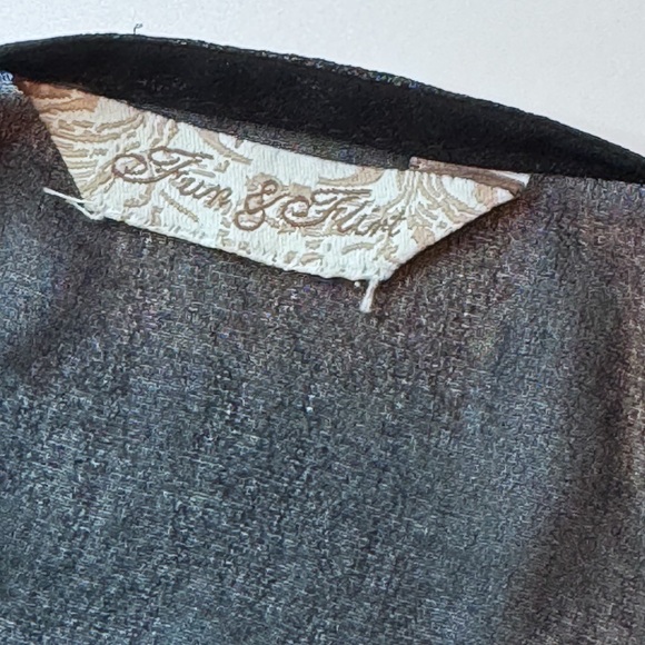 Boho Black Embroidered Sheer Tunic Top – Paisley & Floral – By Fun & Flirt - Picture 11 of 12